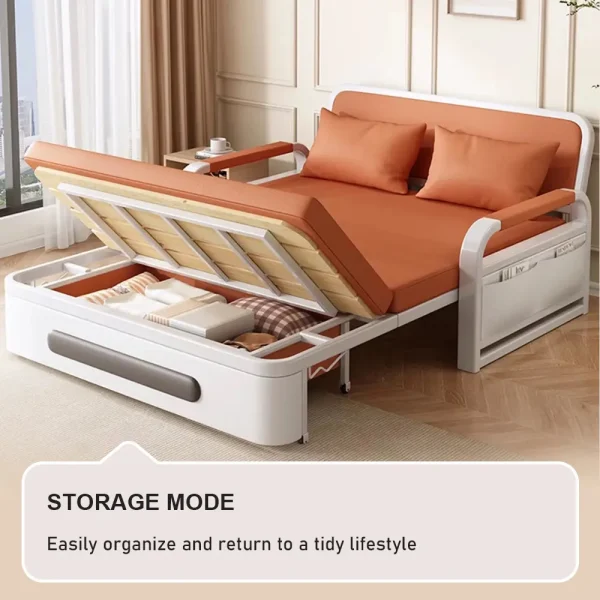 topone modern sofa bed with wood frame storage included free pillows 06 3 600x600 1